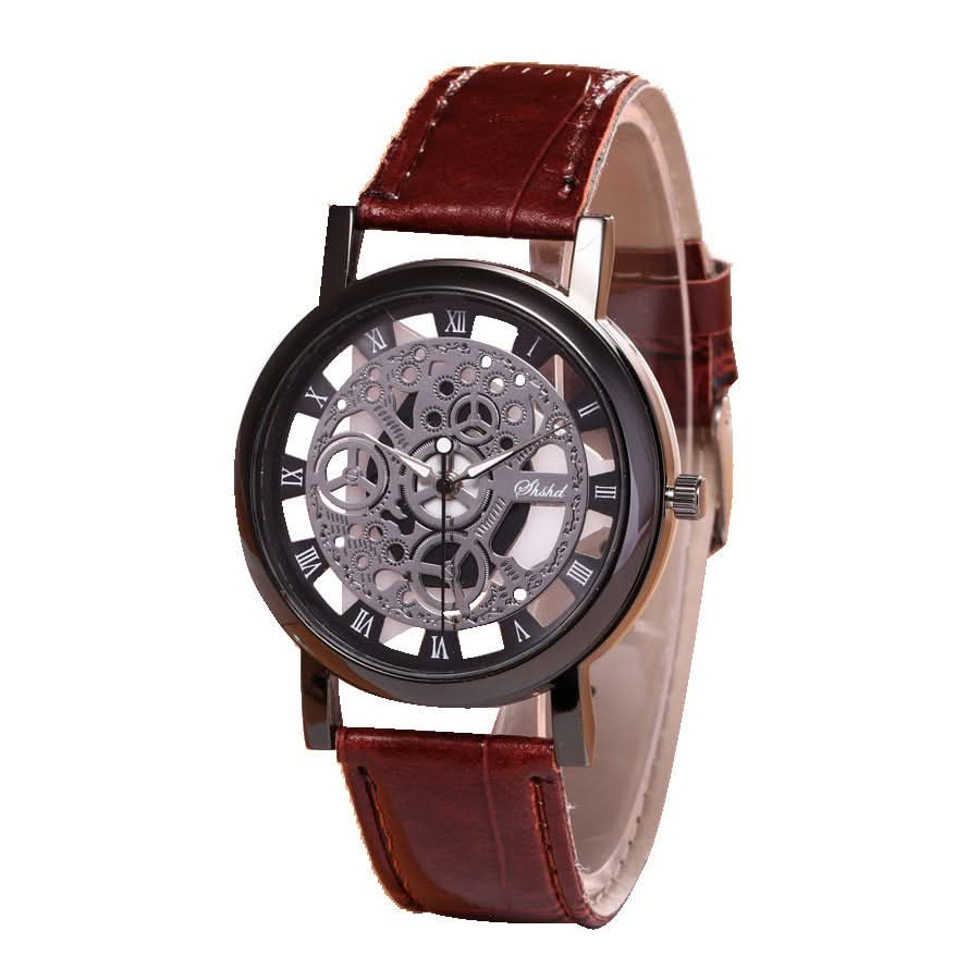 Men’s Fashion Quartz Watch, Hollow Design