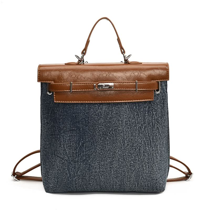 Women's Stylish PU Leather Backpack – College-Style Trendy Bag