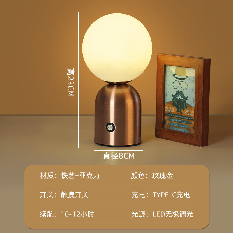 Nordic Macaron LED Table Lamp – Minimalist Desk & Bedside Ambient Light for Home & Café