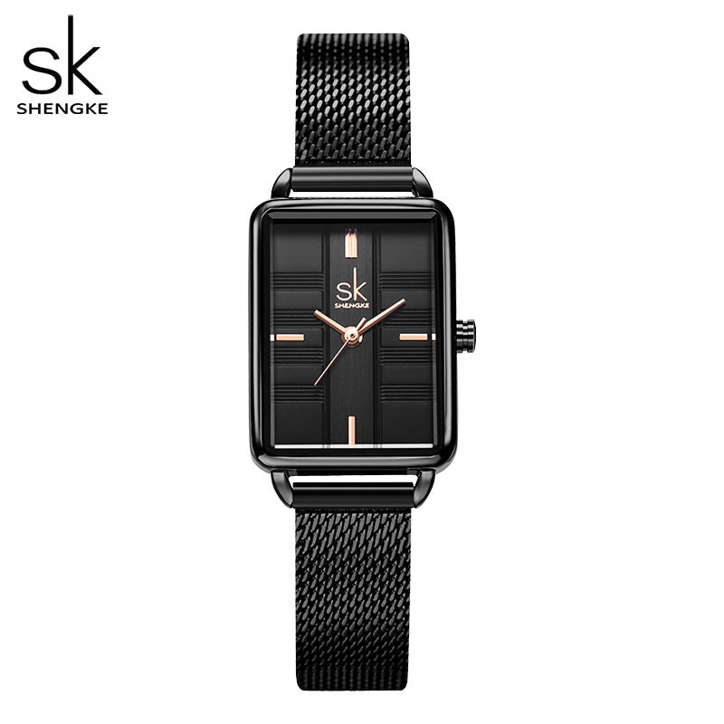 SK Fashion Women’s Quartz Watch – 30M Waterproof Thin Strap, Minimalist Design