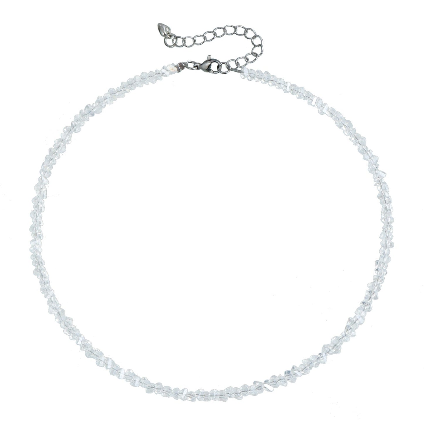 Faceted Crystal Pendant Necklace for Women – Light Luxury Clavicle Chain Jewelry