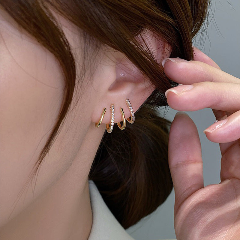 Silver Geometric Earrings for Women – Fresh Retro Luxury Jewelry
