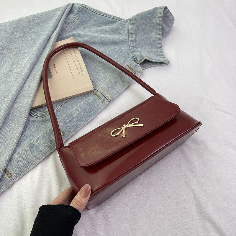 Small Armpit Shoulder Bag for Women – Trendy PU Chain Pillow Purse