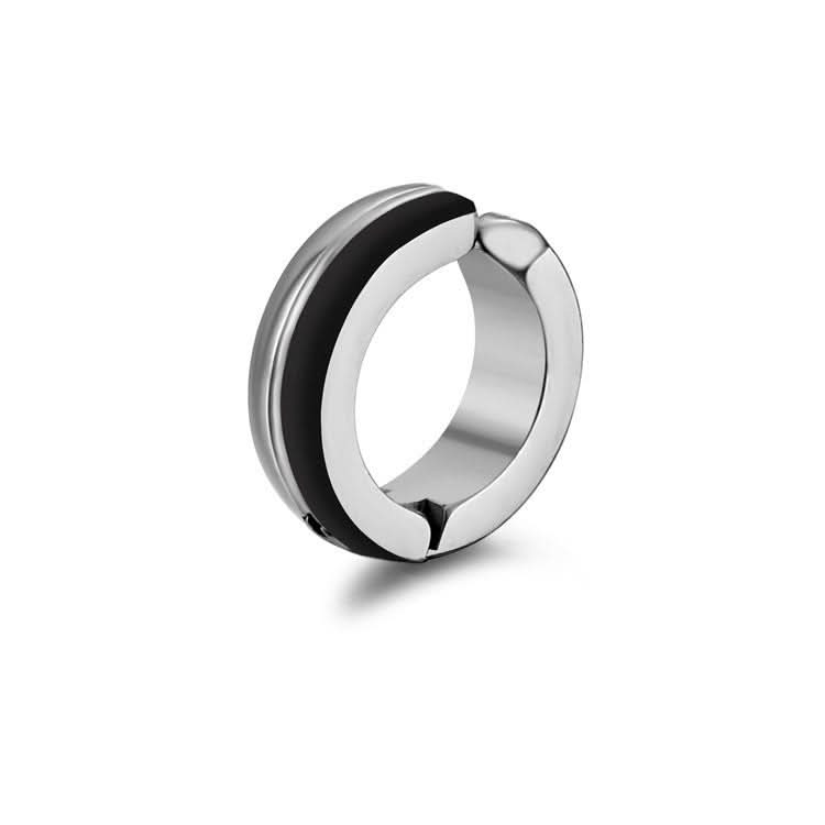 Men’s Minimalist Titanium Steel Hoop Ear Clips – No Piercing Jewelry