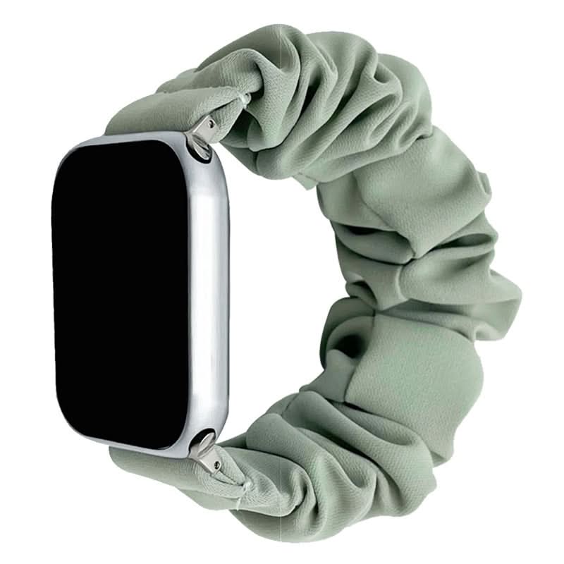Scrunchie Apple Watch Band – Soft Silk Fabric Elastic Strap for 38mm-45mm (Only Strap)