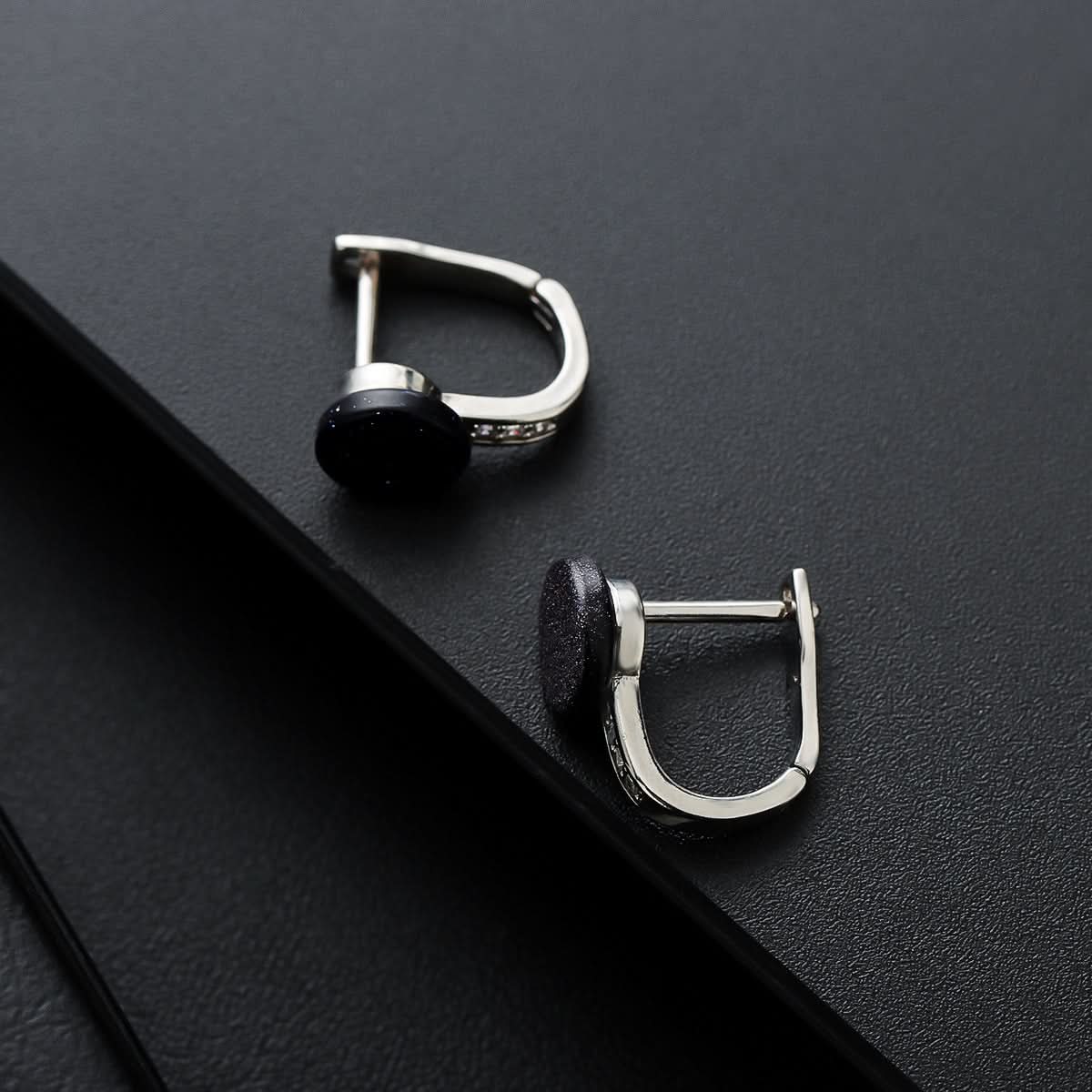 Trendy Rock Texture Stud Earrings – Unisex Jewelry