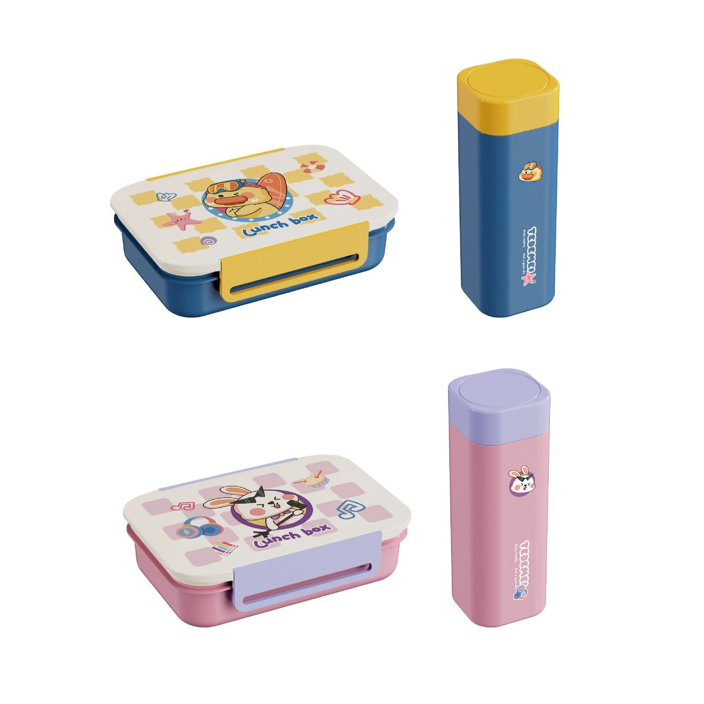 Microwave-Proof Lunch Box Set with Water Cup – Leak-Proof