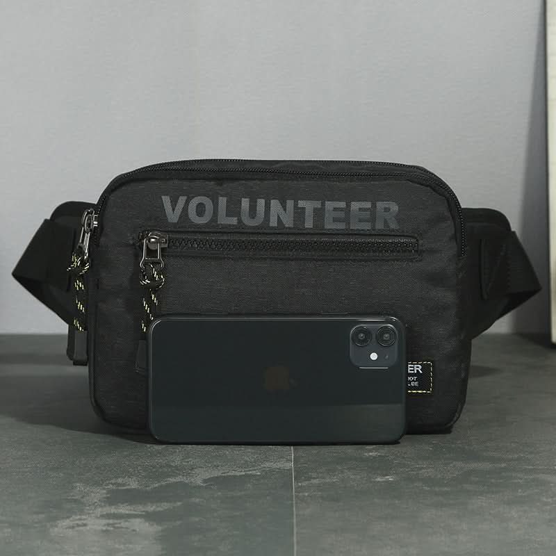 Men’s Waterproof Waist Bag – Multi-Layer Outdoor Chest Pack & Running Messenger Bag