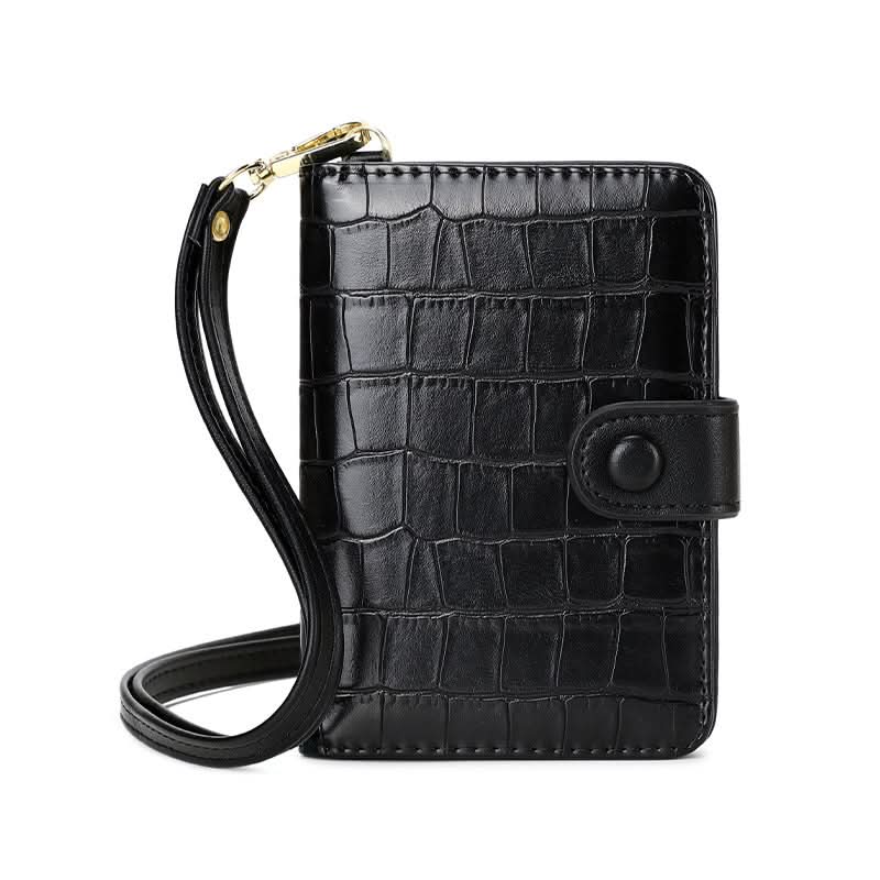 RFID Blocking Neck Passport Holder – Stone Pattern Wallet