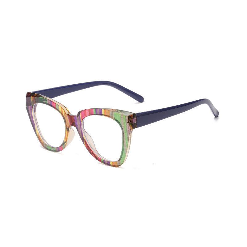Rainbow Color Anti-Blue Light Glasses – Fashion Full-Frame Eyewear for Adults