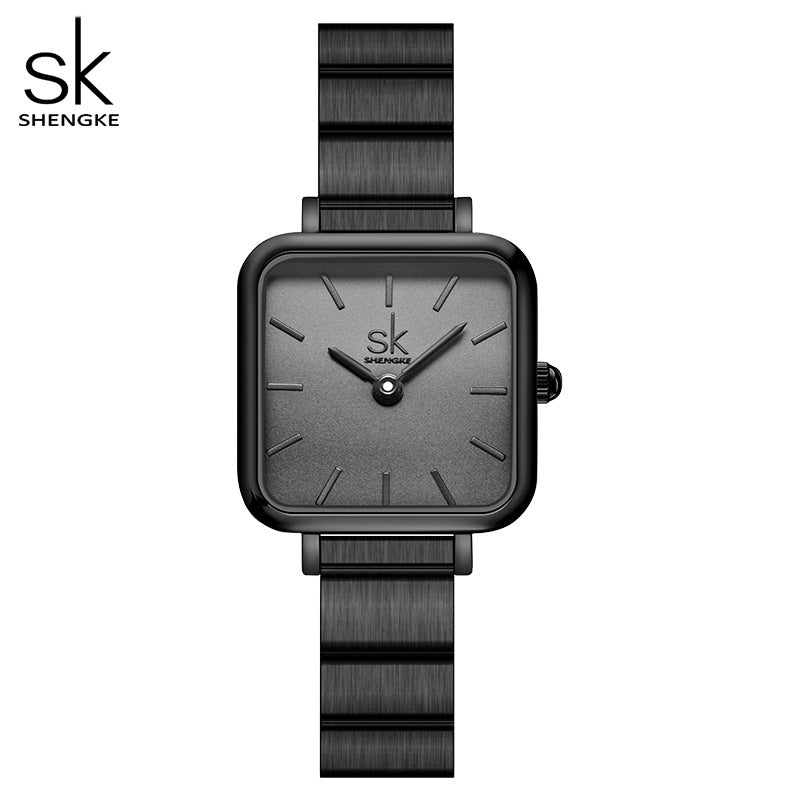 SK Women’s Square Dial Quartz Watch – 30M Waterproof Fashion Wristwatch