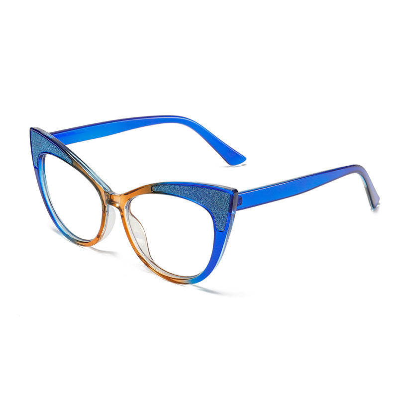 Trendy Cat-Eye Anti-Blue Light Glasses for Women – Large Frame Butterfly Eyewear