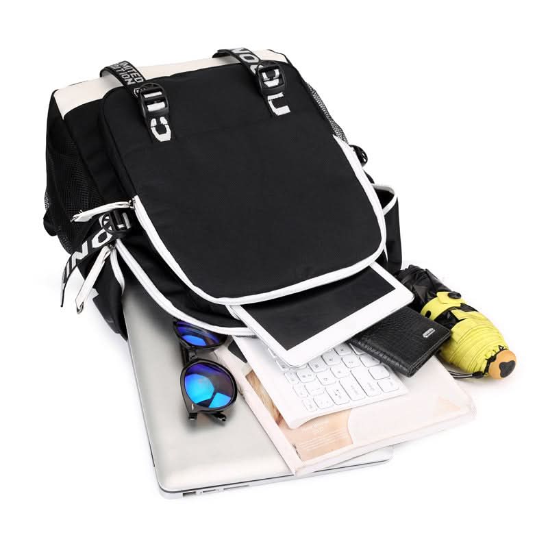 Unisex Waterproof USB School Backpack