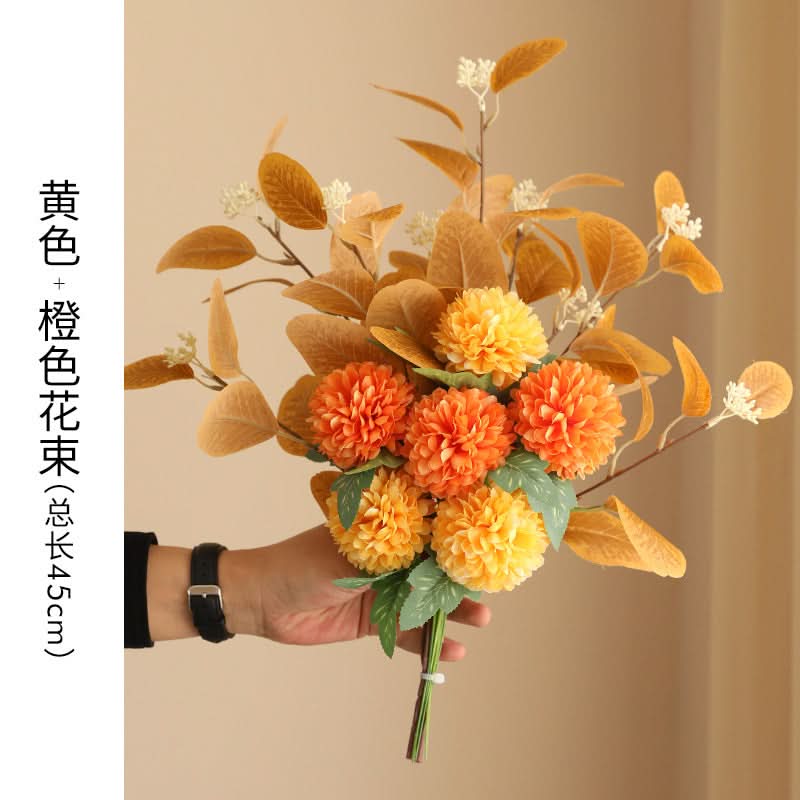 Ceramic Vase with Artificial Flowers