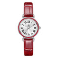 SK Women’s Quartz Watch – Diamond-Studded Dial, Waterproof Fashion Wristwatch