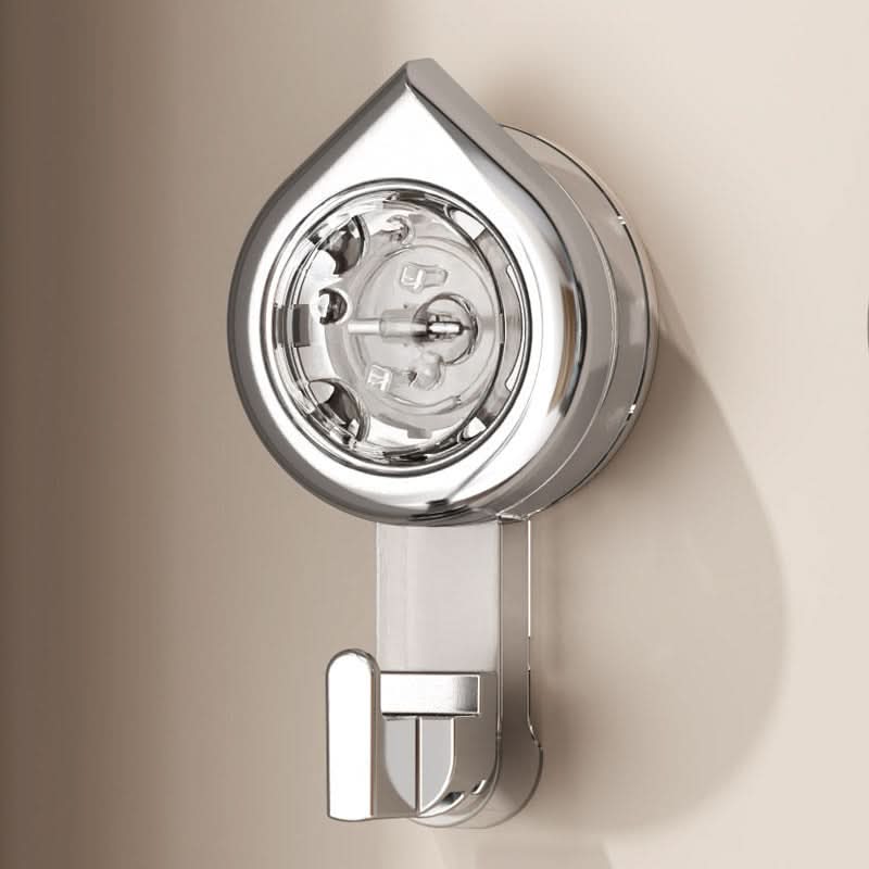 Punch-Free Rotating Suction Cup Hook - Adhesive Wall Hook for Bathroom