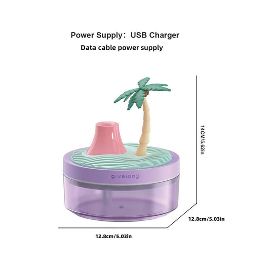 USB Landscape Humidifier with Colorful Night Light