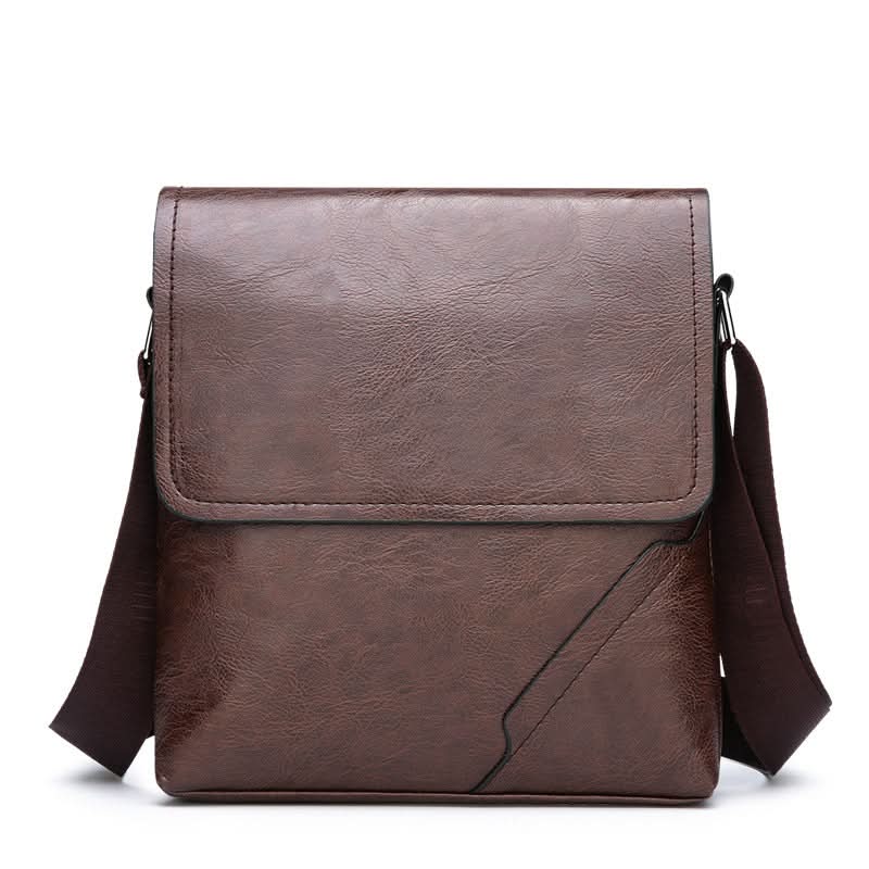 Men’s PU Leather Messenger Bag Set – Waterproof Handbag