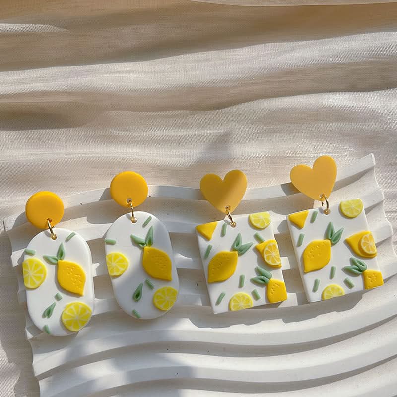 Handmade Polymer Clay Flower Earrings for Women & Girls