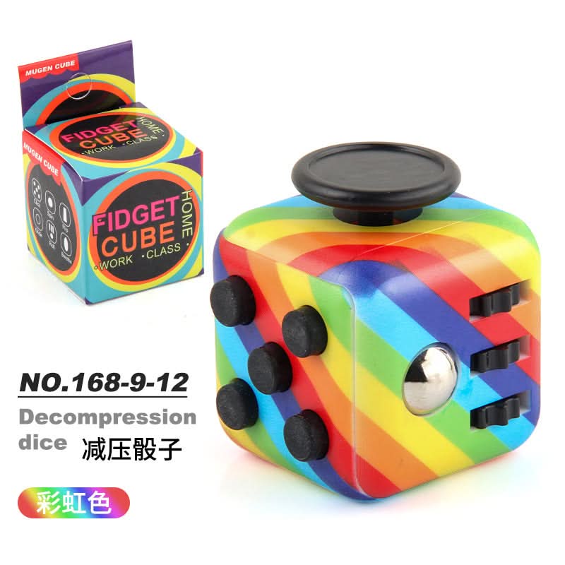 Rainbow Anti-Anxiety Fidget Cube Toy