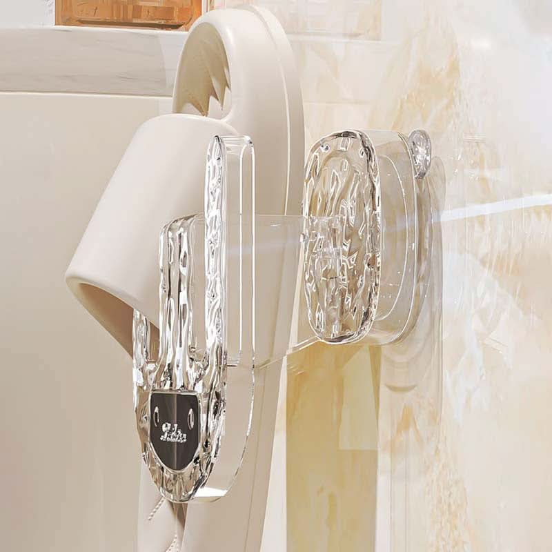 Wall-Mounted Slipper Rack – No-Drill Suction Cup Shoe Holder for Bathroom & Home