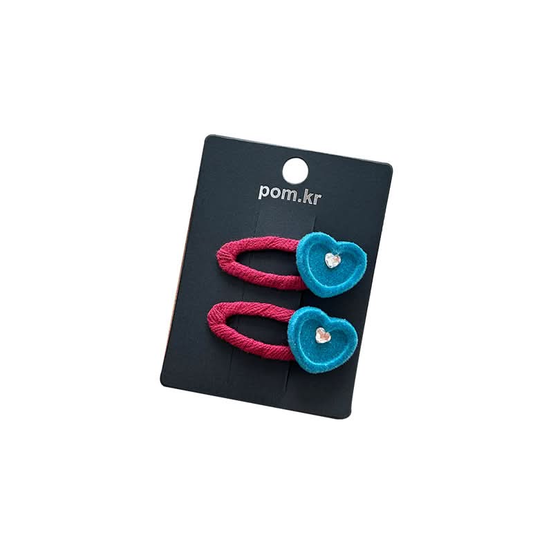Velvet Star Hair Clips  – Korean-Inspired Bang & Broken Hair Pins (Pack of 3)