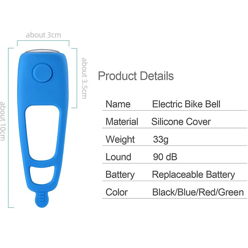 90dB Loud Bicycle Horn – Waterproof Electric Bike Bell