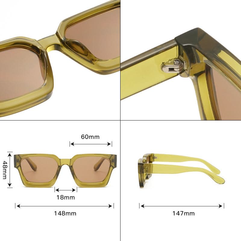 Small Square PC Sunglasses for Men