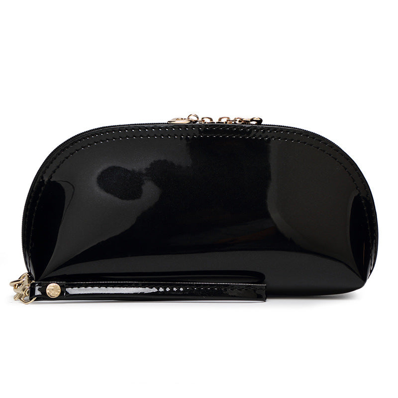 Mini Patent Leather Clutch Bag – Stylish Zipper Purse for Women, Compact Evening & Cosmetic Clutch