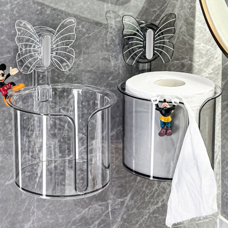 Wall-Mounted Butterfly Toilet Paper Holder – Punch-Free