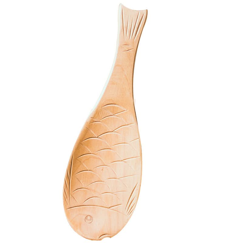 Japanese Fish-Shaped Wooden Rice Spoon