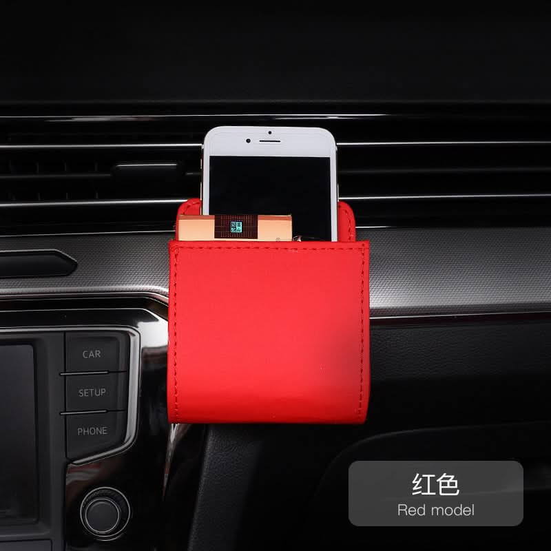 Leather Car Air Vent Storage Box (Set of 2)