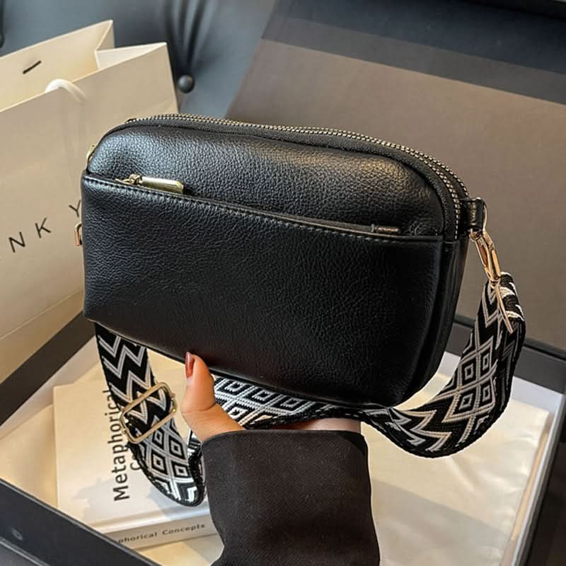 Women's Stylish Wide Strap Messenger Shoulder Bag
