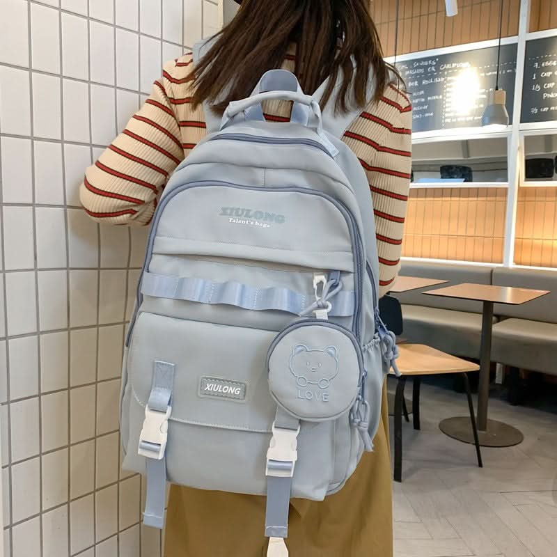 Lightweight School Backpack for Teens – Large Capacity Oxford Bag