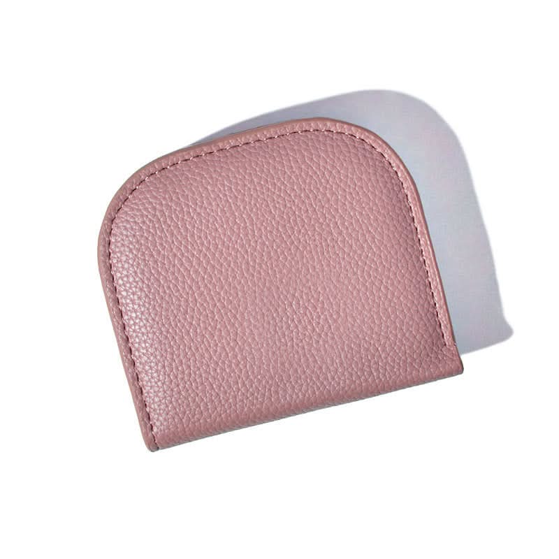Mini Semi-Circle Coin Purse – Stylish Solid Color Wallet