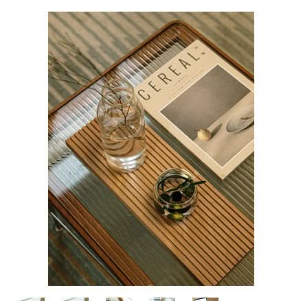 Japanese Style Water Ripple Wooden Tray - Aromatherapy & Storage