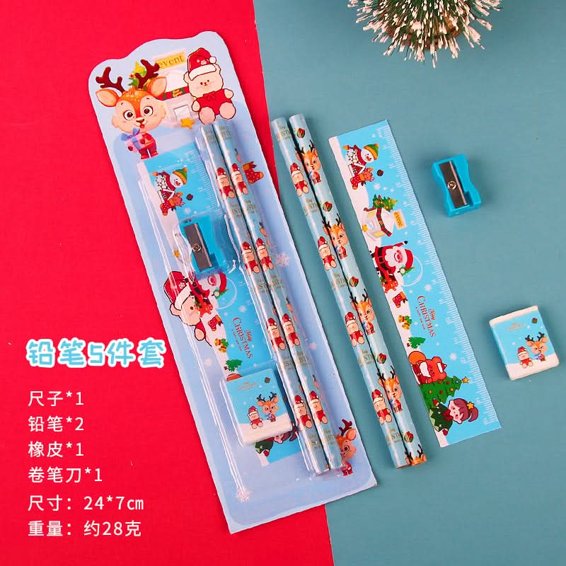 Christmas 5-Piece Pencil Set for Kids