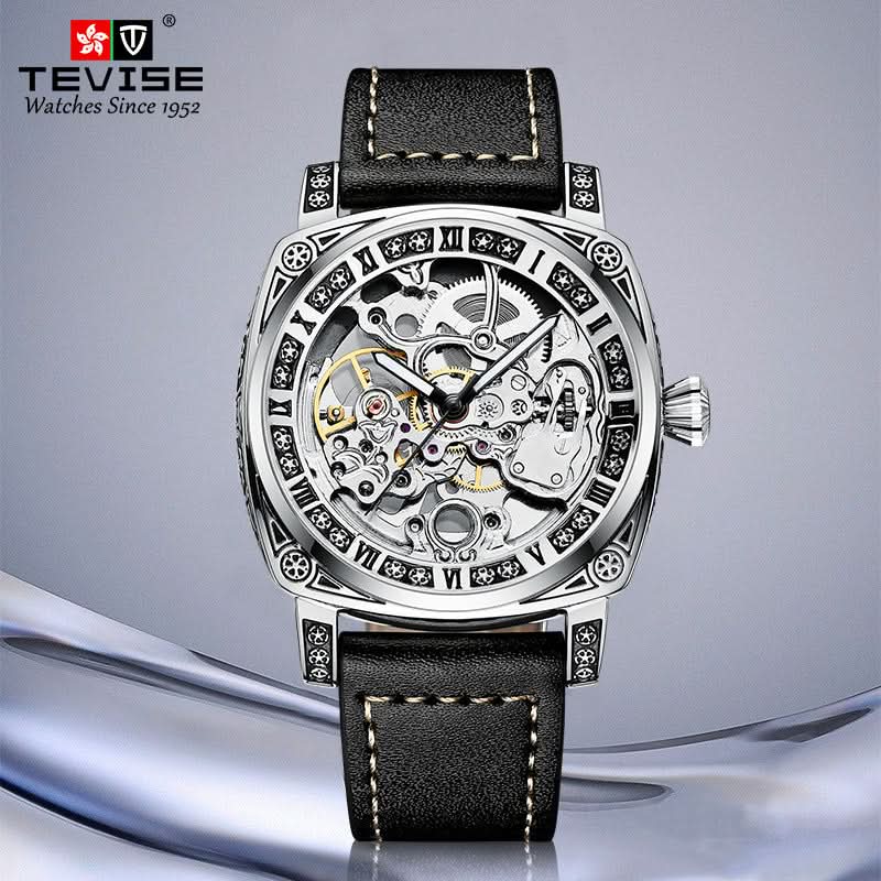 Men’s Automatic Leisure Style Mechanical Watch – 24-Hour Display