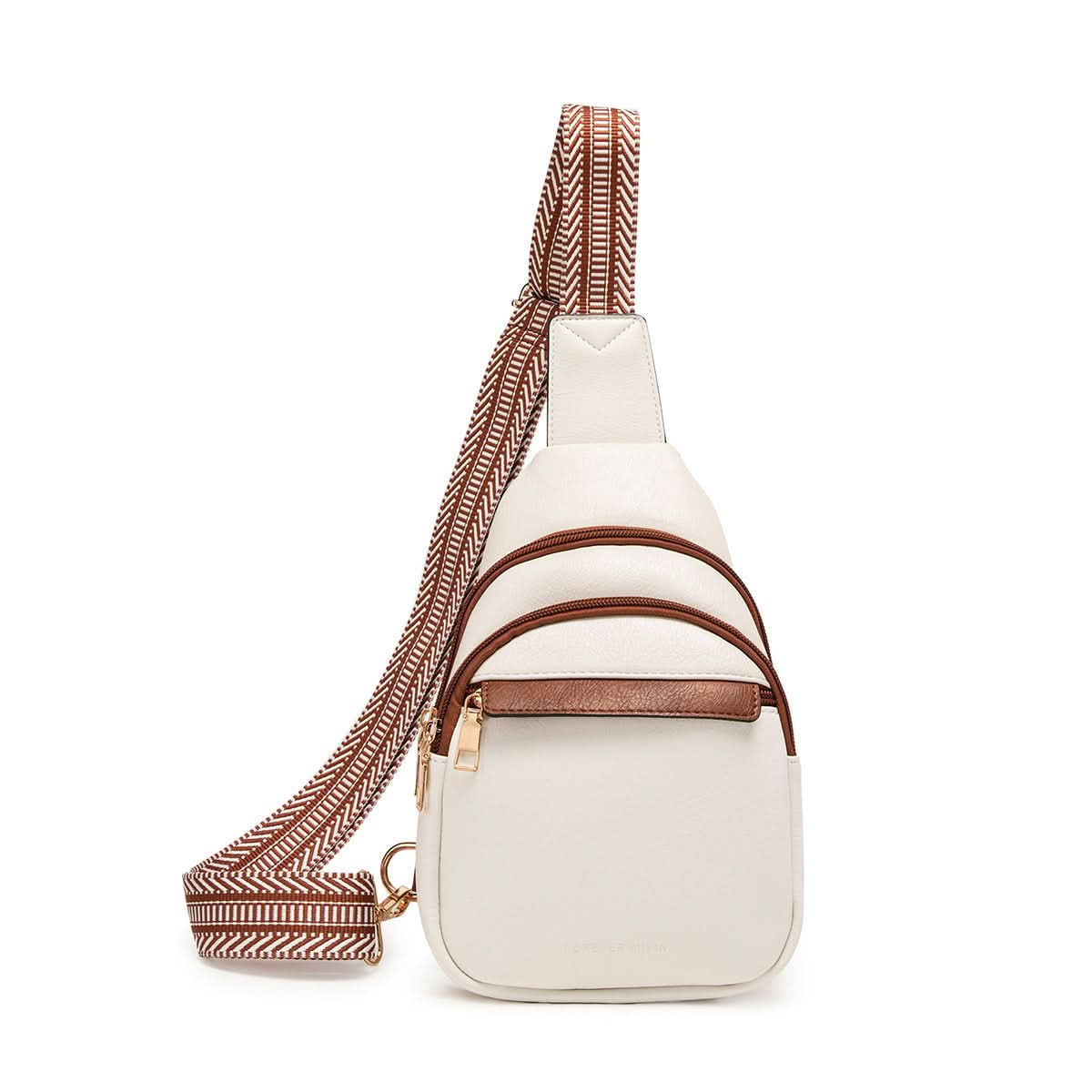 Women's Retro Crossbody Chest Bag – Wide Shoulder Strap