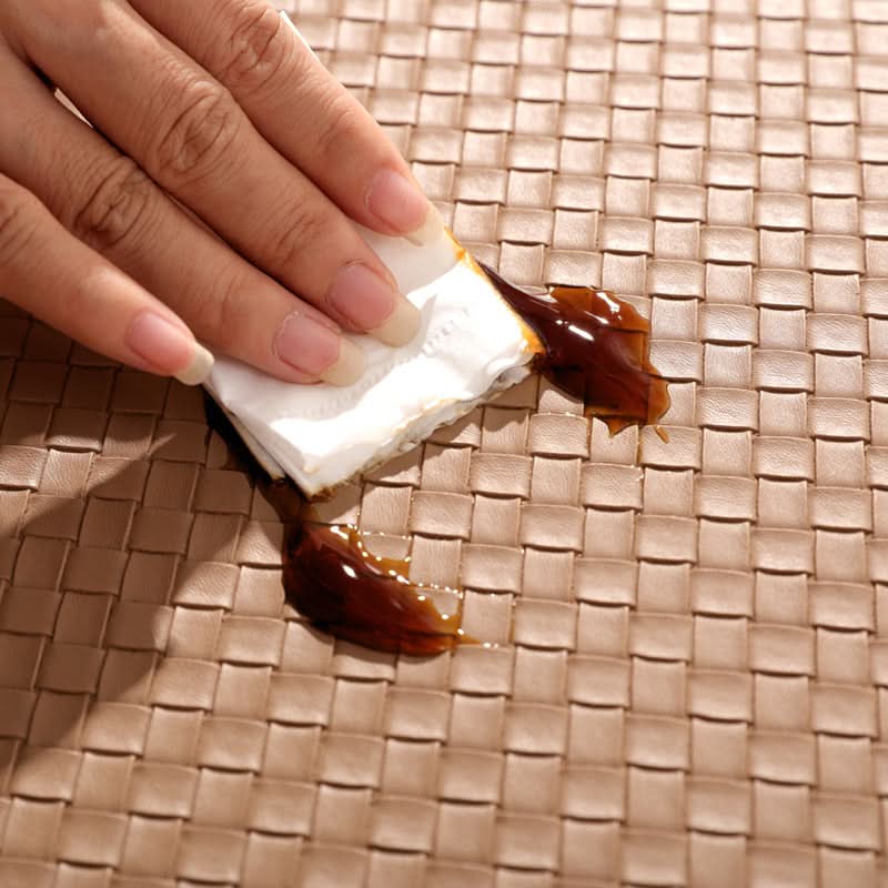 Woven Leather Non-Slip Insulation Placemats