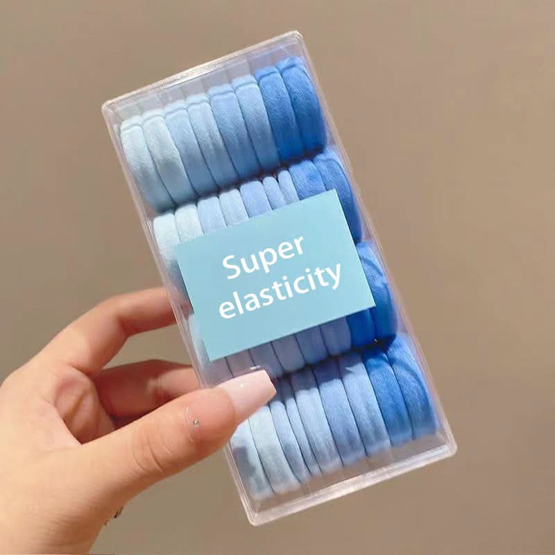 32-Pack High Elastic Hair Ties with Case
