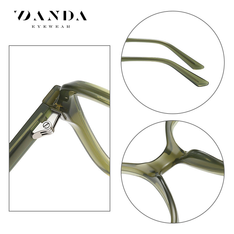 Anti-Blue Light Square Glasses Frame – Unisex 90° Design, Myopia-Ready, Stylish Eyewear
