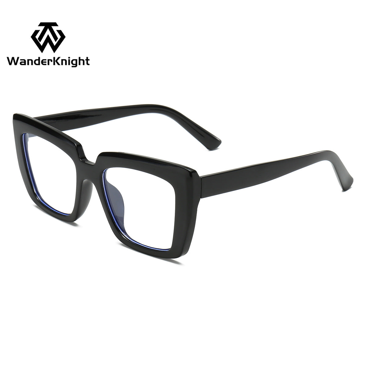 Candy Color Anti-Blue Light Glasses – Square Frame Eyewear for Adults, Myopia-Ready