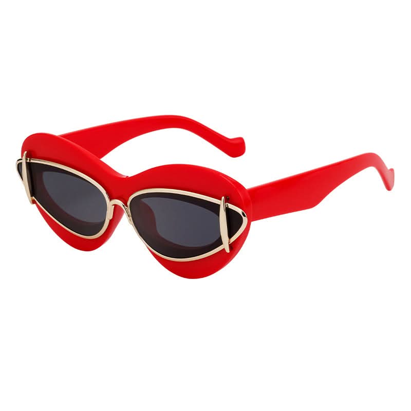 Trendy Y2K Cat-Eye Sunglasses – Stylish Small-Frame Shades with UV Protection