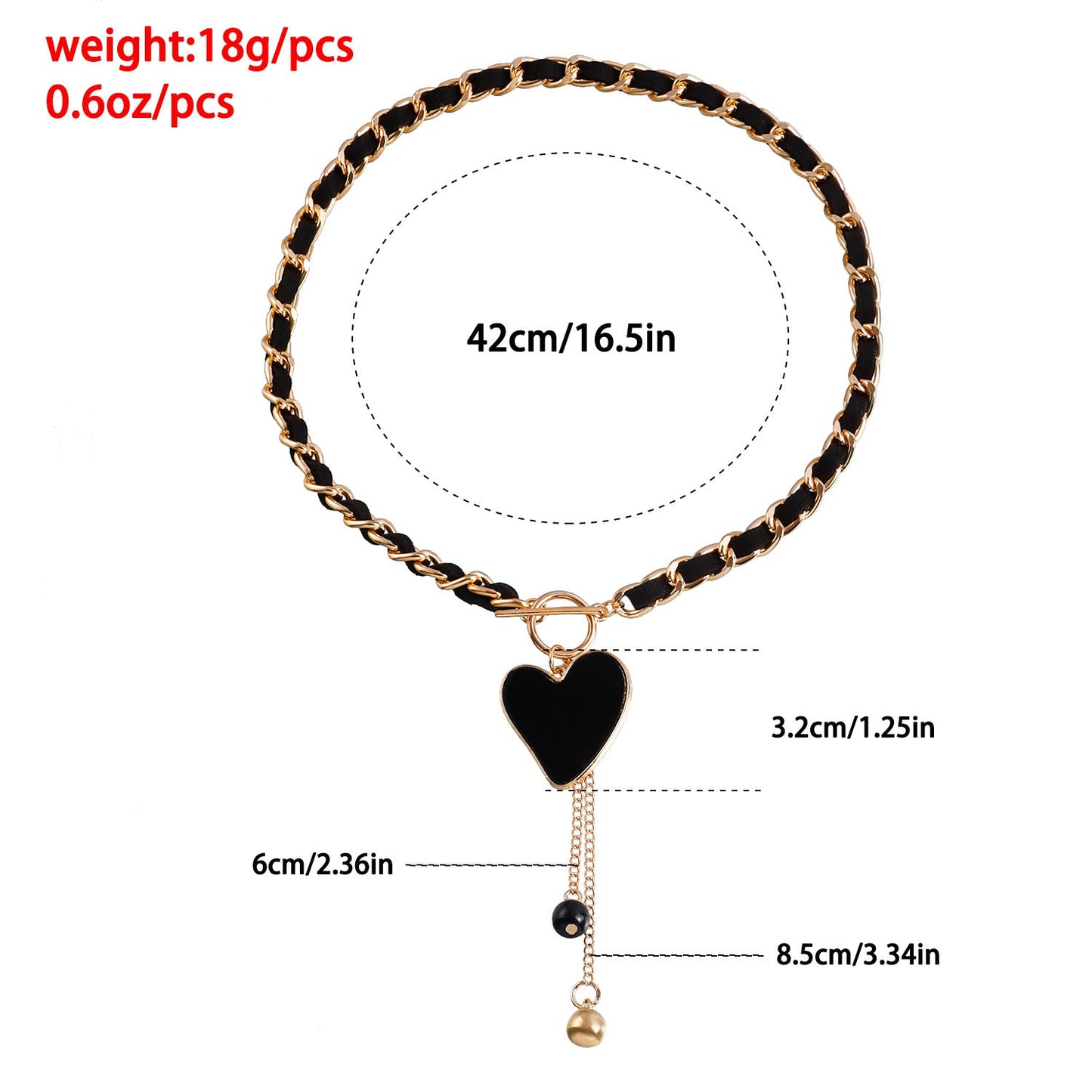 Velvet Heart Pendant Necklace for Women – Layered Clavicle Chain Jewelry