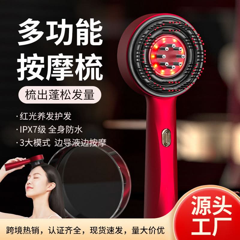Electric Scalp Massage Comb with Red Light Therapy