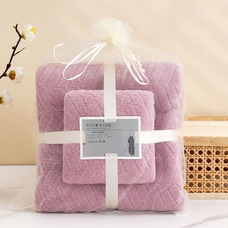 Coral Fleece Mother & Child Towel Set - 2-Piece Bath & Beach Towels