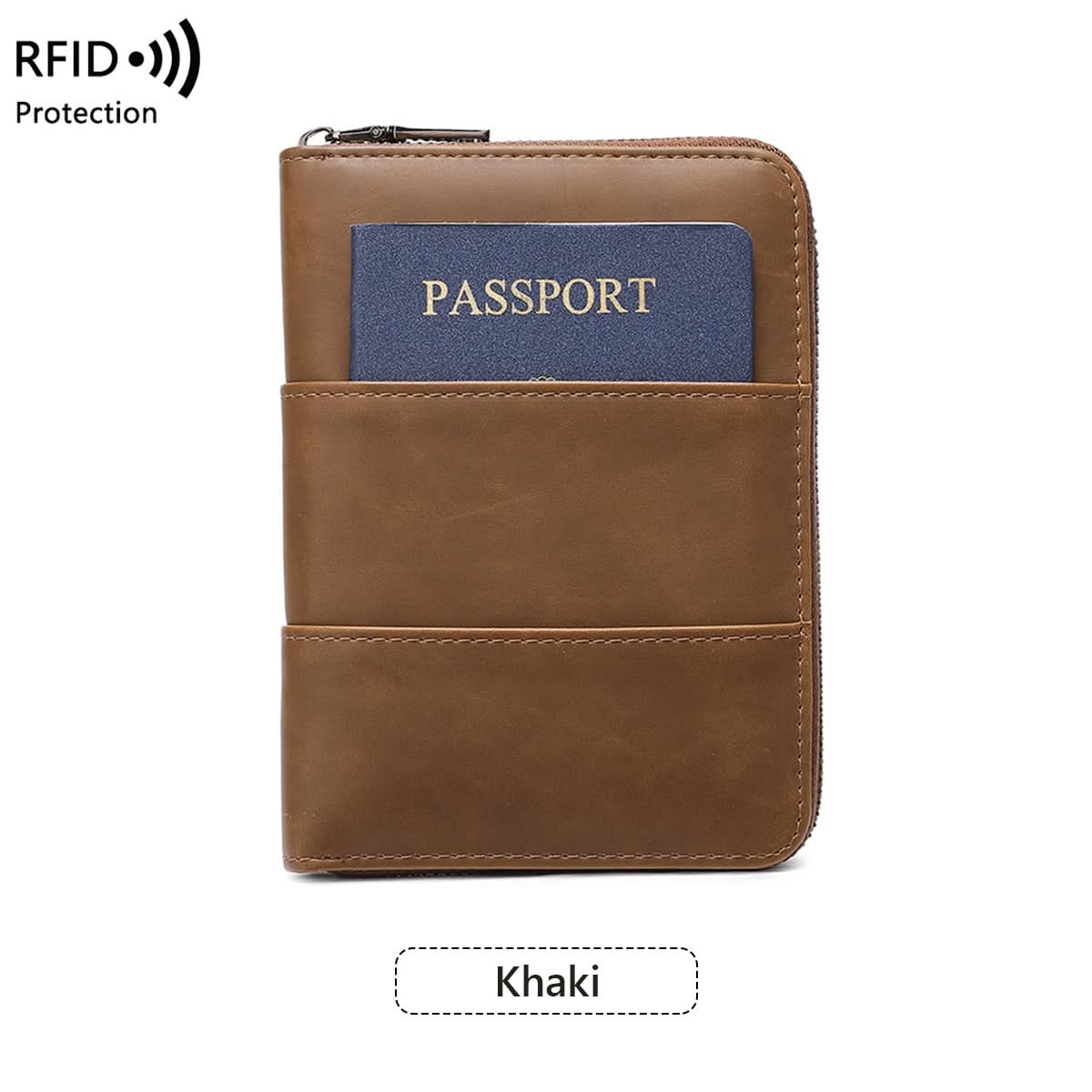RFID Travel Passport Holder – Anti-Theft PU Leather Wallet