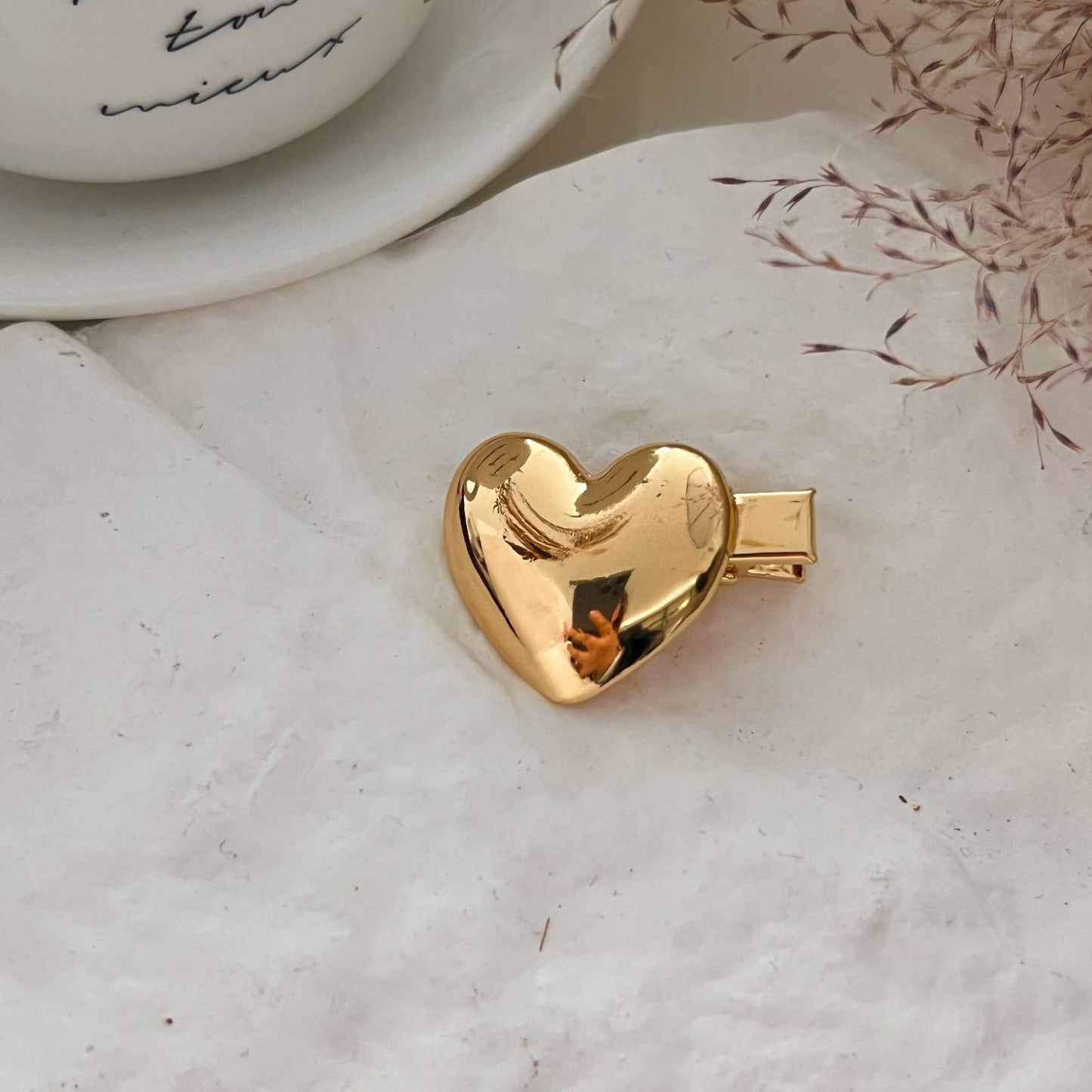 Alloy Decorative Hair Clips – Cute Bow & Heart Hair Accessories for Women
