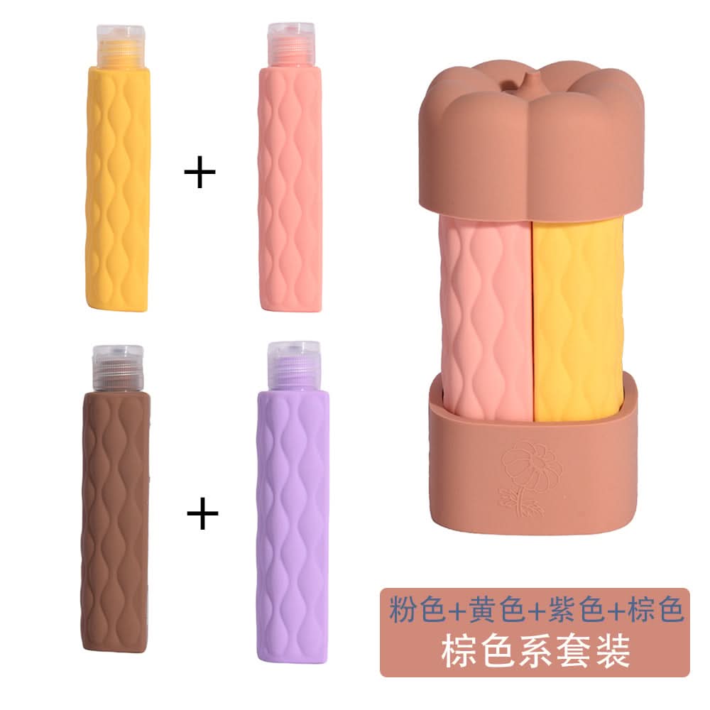 4-in-1 Silicone Travel Refill Bottles Set – Leak-Proof